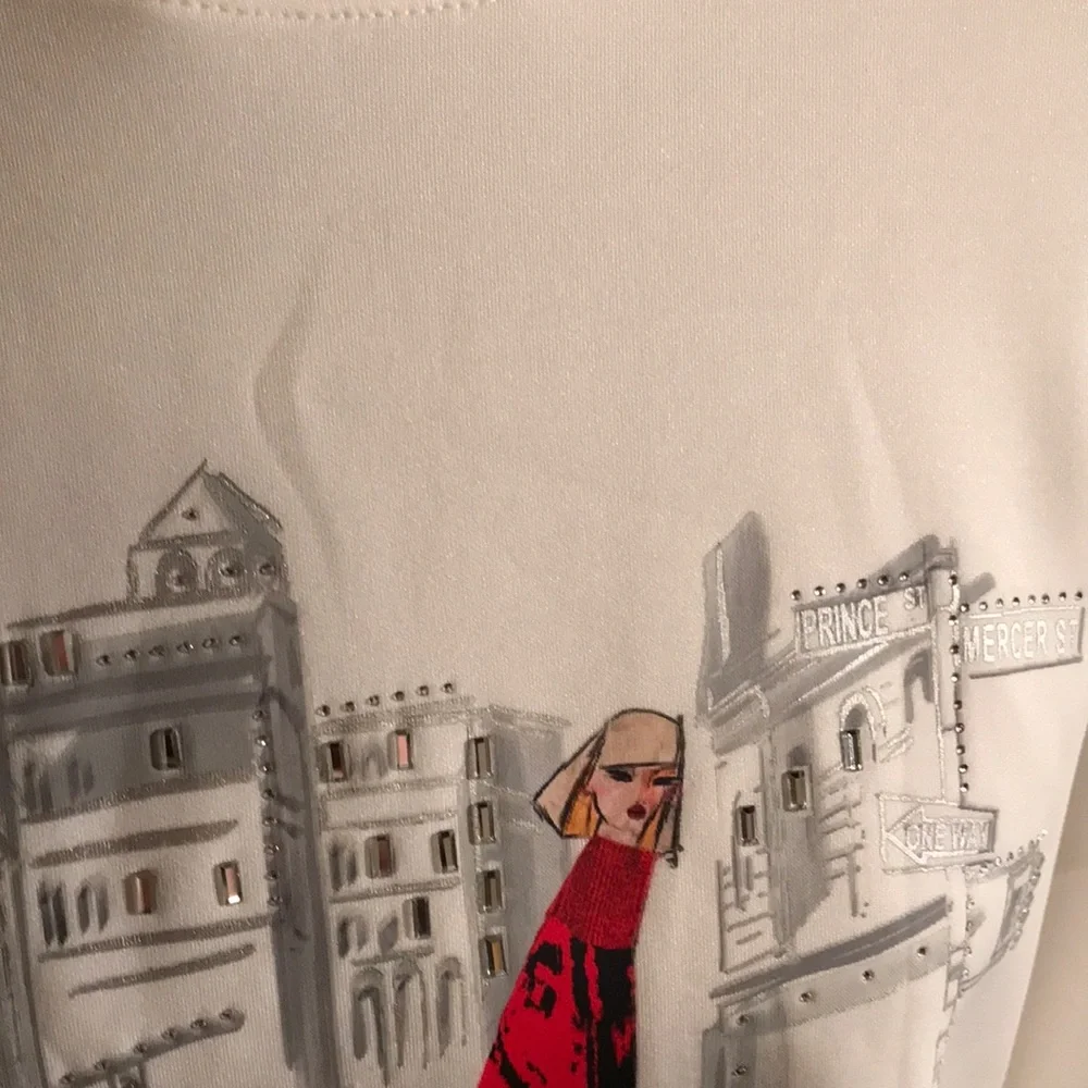 DKNY womens crossing times square print sweatshirt NWT size XL - Picture 10 of 17